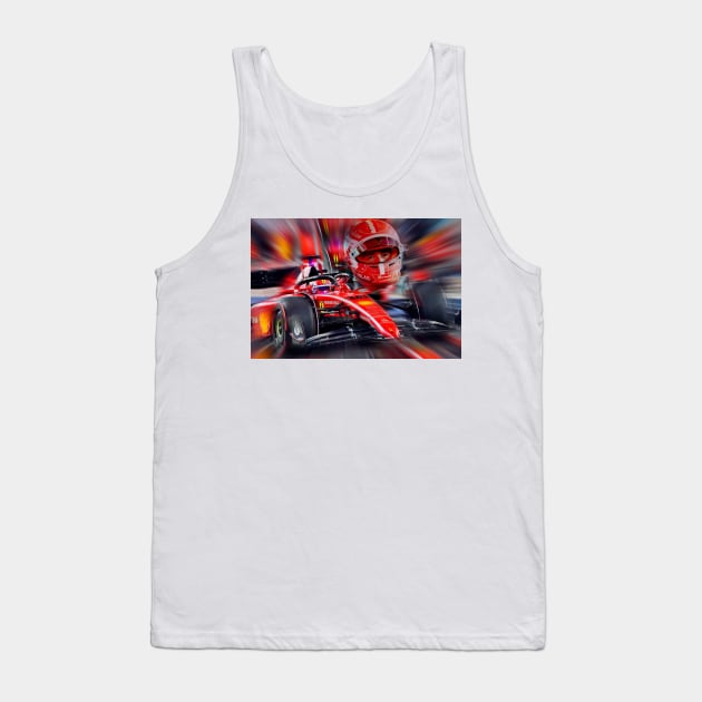 Charles Leclerc Racing 2022 Tank Top by DeVerviers